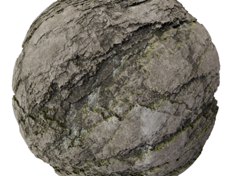  石头岩石pu石 PBR材质贴图 2k 