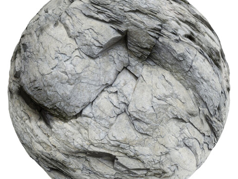  石头岩石pu石 PBR材质贴图 2k 