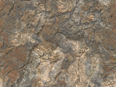  石头岩石pu石 PBR材质贴图 2k 