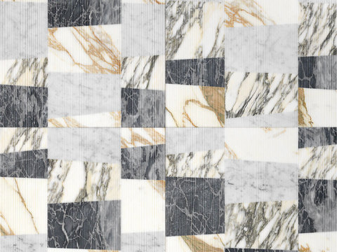  现代几何花砖  小花砖地砖瓷砖 石材拼花 