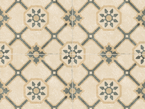  现代复古花砖  石材拼花 小花砖地砖瓷砖 