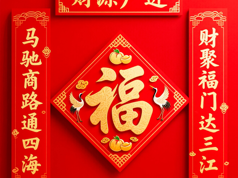  新年春节对联2026对联 