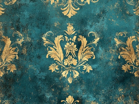  中古美式家居客厅 带动画 中古风壁画贴图 