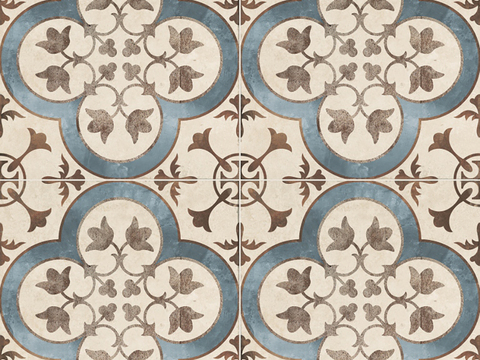  现代复古花砖  石材拼花 小花砖地砖瓷砖 