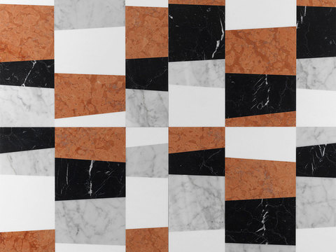  现代几何花砖  小花砖地砖瓷砖 石材拼花 