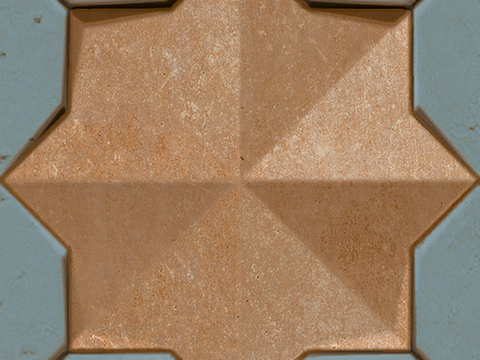  石材拼花 小花砖地砖瓷砖 现代复古花砖 