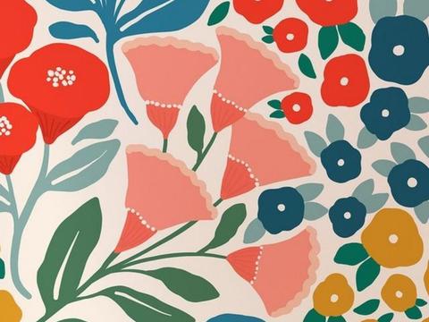  中古美式家居客厅 带动画 中古风壁画贴图 