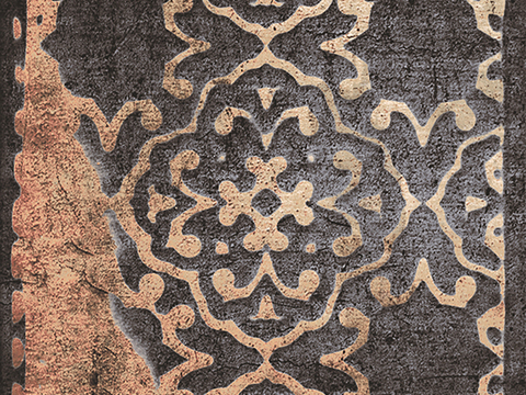  小花砖地砖瓷砖 现代复古花砖  石材拼花 