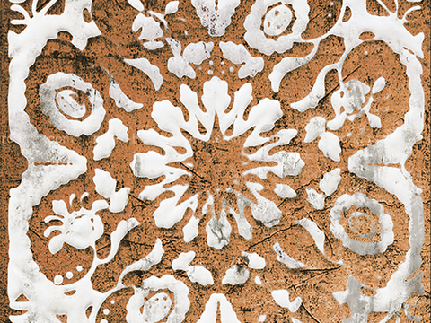  小花砖地砖瓷砖 现代复古花砖  石材拼花 