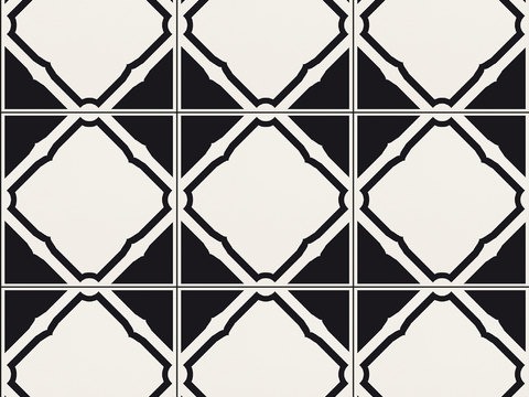  小花砖地砖瓷砖 石材拼花 现代几何花砖 