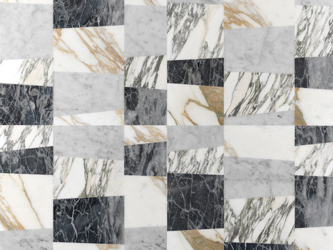  现代几何花砖  小花砖地砖瓷砖 石材拼花 