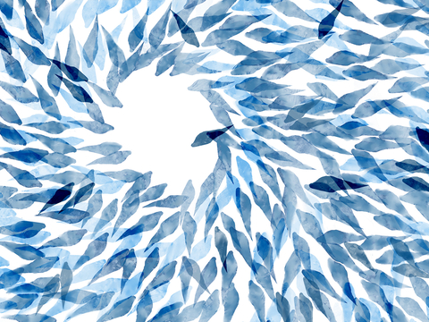  中式新中式水墨画壁纸壁布墙纸墙布背景墙 