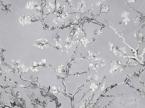  中式新中式画壁纸壁布墙纸墙布背景墙 