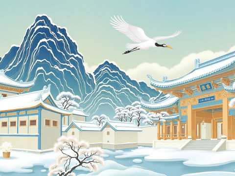  现代装饰画 风景画 长图 