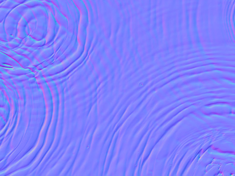  水波纹法线凹凸贴图 