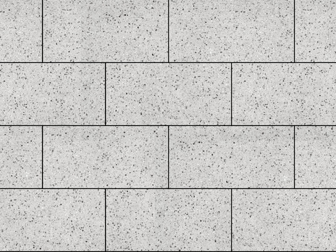  工字拼浅灰麻石广场砖 