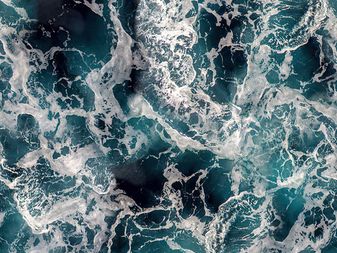 海洋水波纹 水自然元素 海水