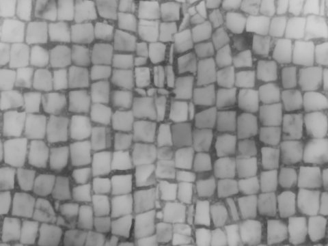  室外鹅卵石平铺地面黑白凹凸 