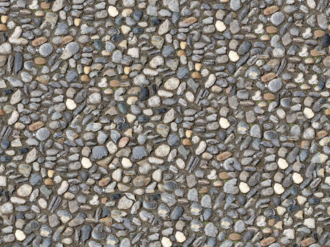  鹅卵石 砾石路面 户外地面 