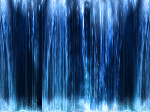  现代极简流水屏幕 电子瀑布 