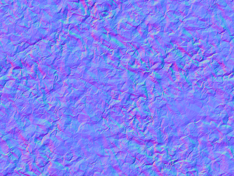  铝箔金箔纸张褶皱法线凹凸贴图 