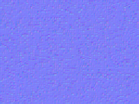  马赛克瓷砖法线凹凸贴图 