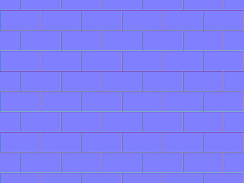  工字铺瓷砖墙砖法线凹凸贴图 