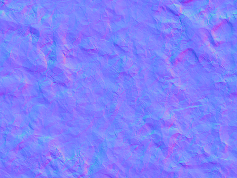  铝箔金箔纸张褶皱法线凹凸贴图 