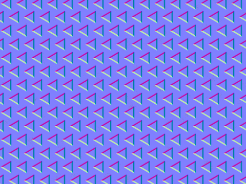  三角造型法线凹凸贴图 