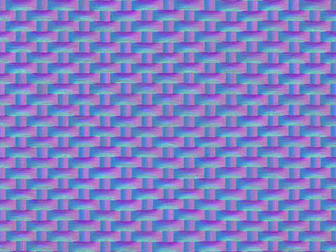  藤编竹编编织物法线凹凸贴图 