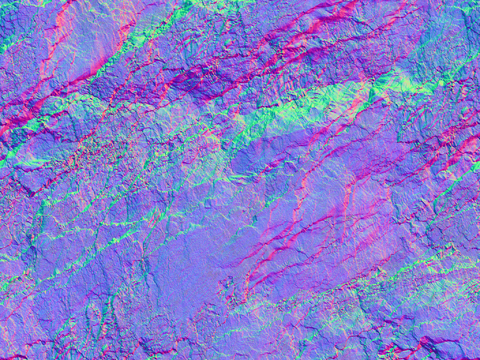  岩石石材PU石 法线凹凸贴图 