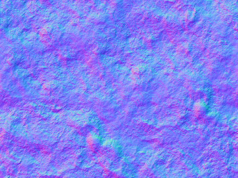  岩石石材PU石 法线凹凸贴图 