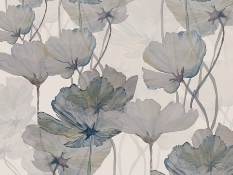  田园植物图案壁纸 壁画 墙纸 墙布 