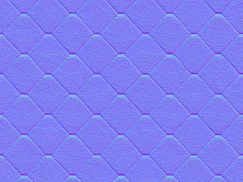  屋顶瓦顶沥青瓦法线凹凸贴图 