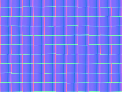  屋顶瓦顶陶瓦西班牙瓦法线凹凸贴图 