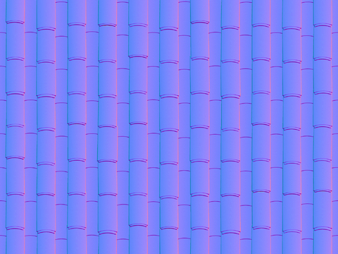  屋顶瓦顶青瓦法线凹凸贴图 