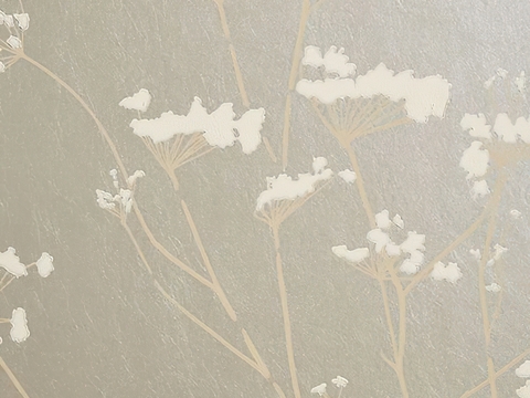  田园植物图案壁纸 壁画 墙纸 墙布 