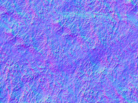  岩石石材PU石 法线凹凸贴图 