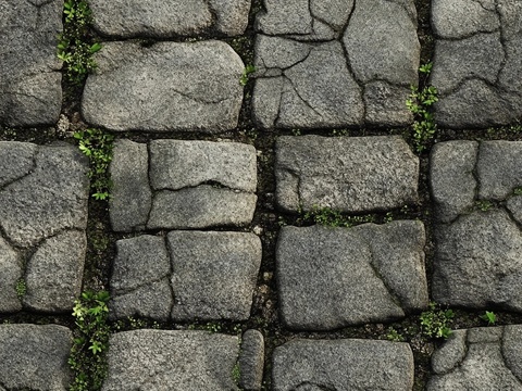  户外草地、雪地、地石砖、泥地碎石地表 