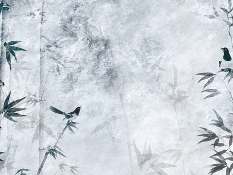  中式新中式壁画 壁纸 墙布 墙纸 