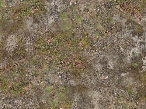 户外草地、雪地、地石砖、泥地碎石地表 