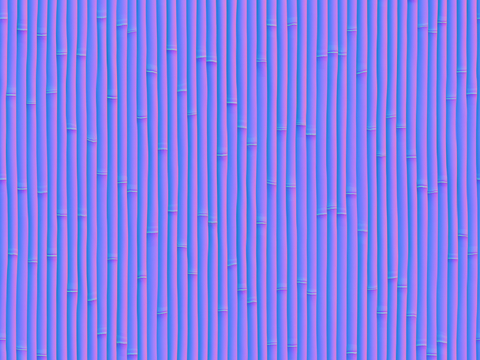  竹子竹墙竹篱笆法线凹凸贴图 