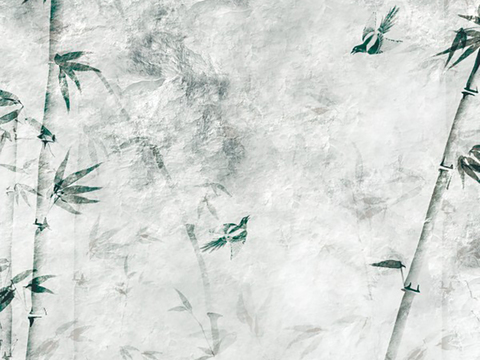  中式新中式壁画 壁纸 墙布 墙纸 