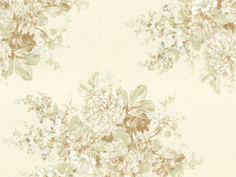  无缝田园花纹壁纸 