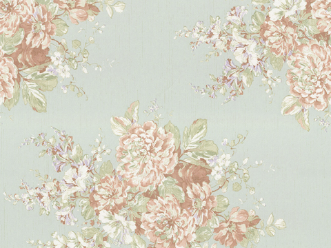  无缝田园花纹壁纸 