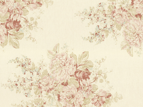  无缝田园花纹壁纸 