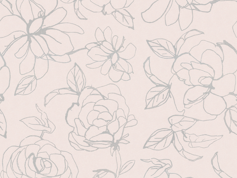  无缝田园花纹壁纸 