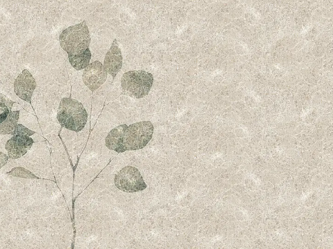  米灰色植物壁纸 