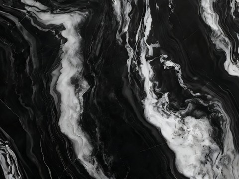 泼墨山水黑色大理石奢石 深色大理石 黑白大理石
