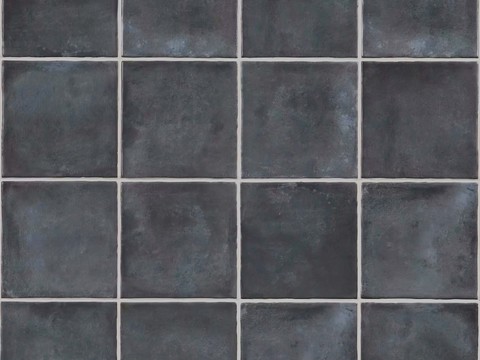 无缝黑色方块瓷砖